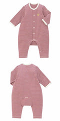 Hot Biscuit - Border One Point Beans-kun Coveralls for Boys and Girls - 70cm