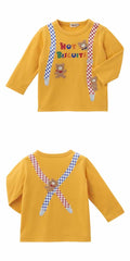 Hot Biscuit - Beans-kun Long-Sleeve T-Shirt Boys Kids Baby - 80-110cm