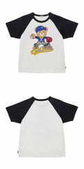 Hot Biscuit - Beans-kun Baseball Short-Sleeved T-Shirt for Adults, Women, and Men - 155-185cm