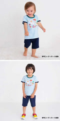 Hot Biscuit - Short-Sleeved T-Shirt & Pants Set Loungewear Beans-kun Boys Girls Kids Baby - 80cm