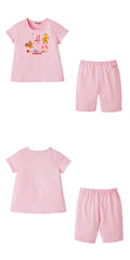 Hot Biscuit - Short-Sleeved T-Shirt & Pants Set Roomwear Cabbit-chan Kids Junior Girls - 100-110cm