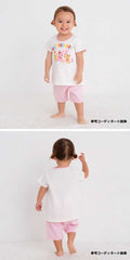 Hot Biscuit - Short-Sleeved T-Shirt & Pants Set Roomwear Cabbit Girls Kids Baby - 100-120cm