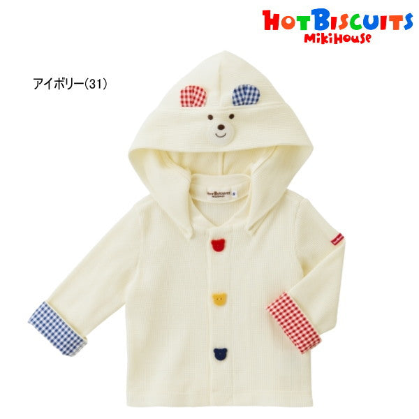 Hot Biscuit - Gingham Check Pattern Hoodie with Sleeves - - - Kids, Baby, Boys, Girls - 80-110cm