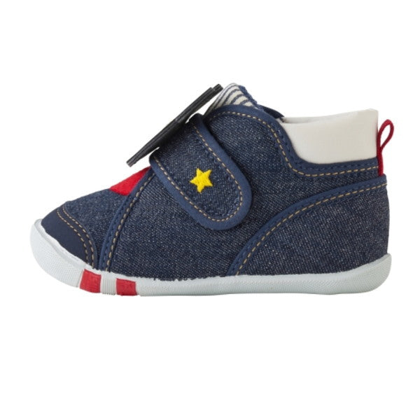 Double B - Black Bear First Baby Shoes Boys Made in Japan - 12cm