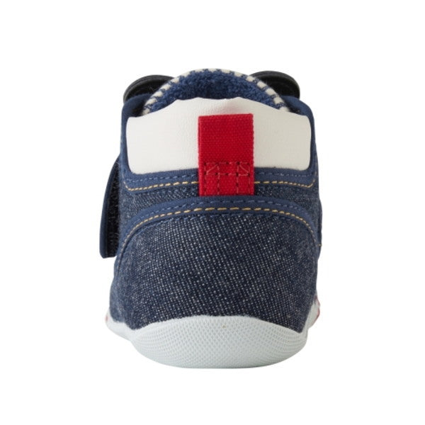 Double B - Black Bear First Baby Shoes Boys Made in Japan - 12cm
