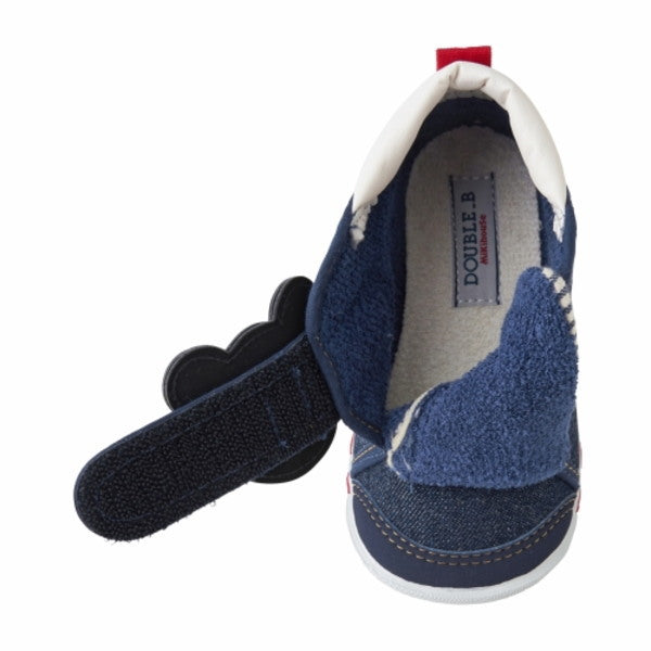 Double B - Black Bear First Baby Shoes Boys Made in Japan - 12cm