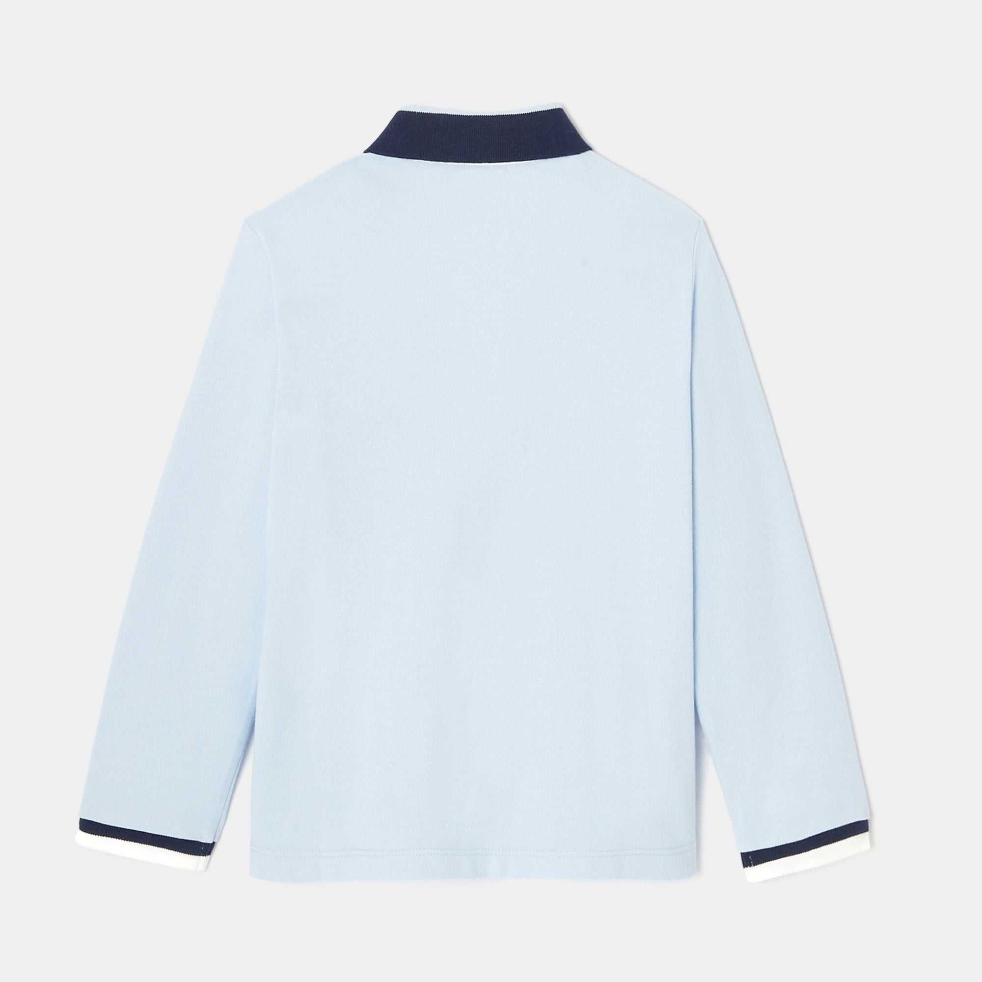 Boy rugby-style polo shirt - Jacadi Sky Blue