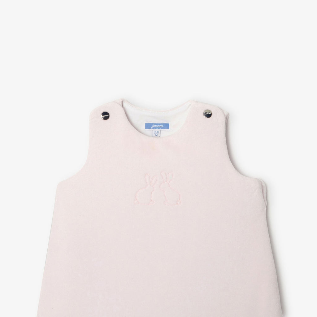 Baby velvet sleeping bag 0-6 months - Jacadi Pale Pink