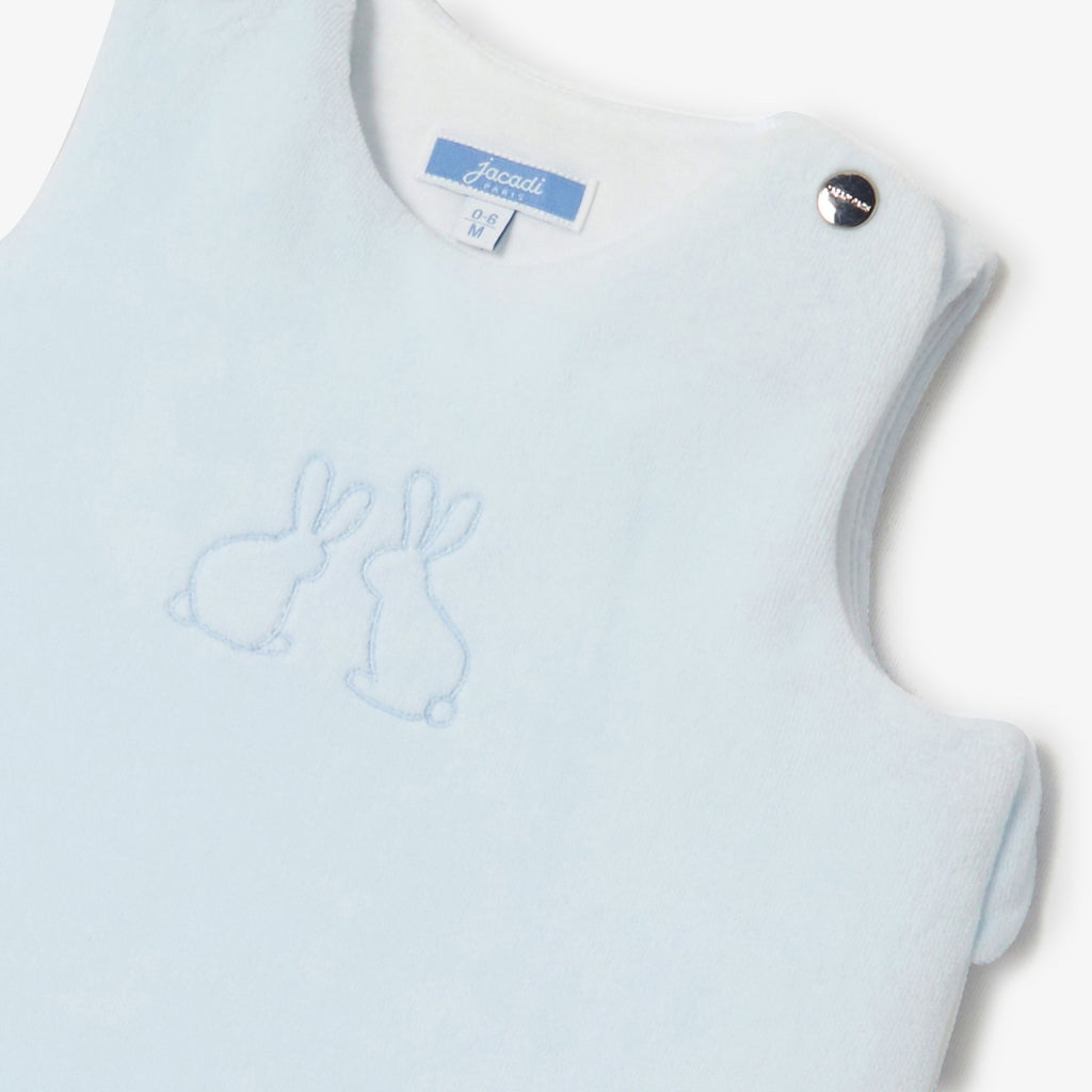 Sleeping Bag Di Velvet 0-6 Months - Jacadi Sky Blue