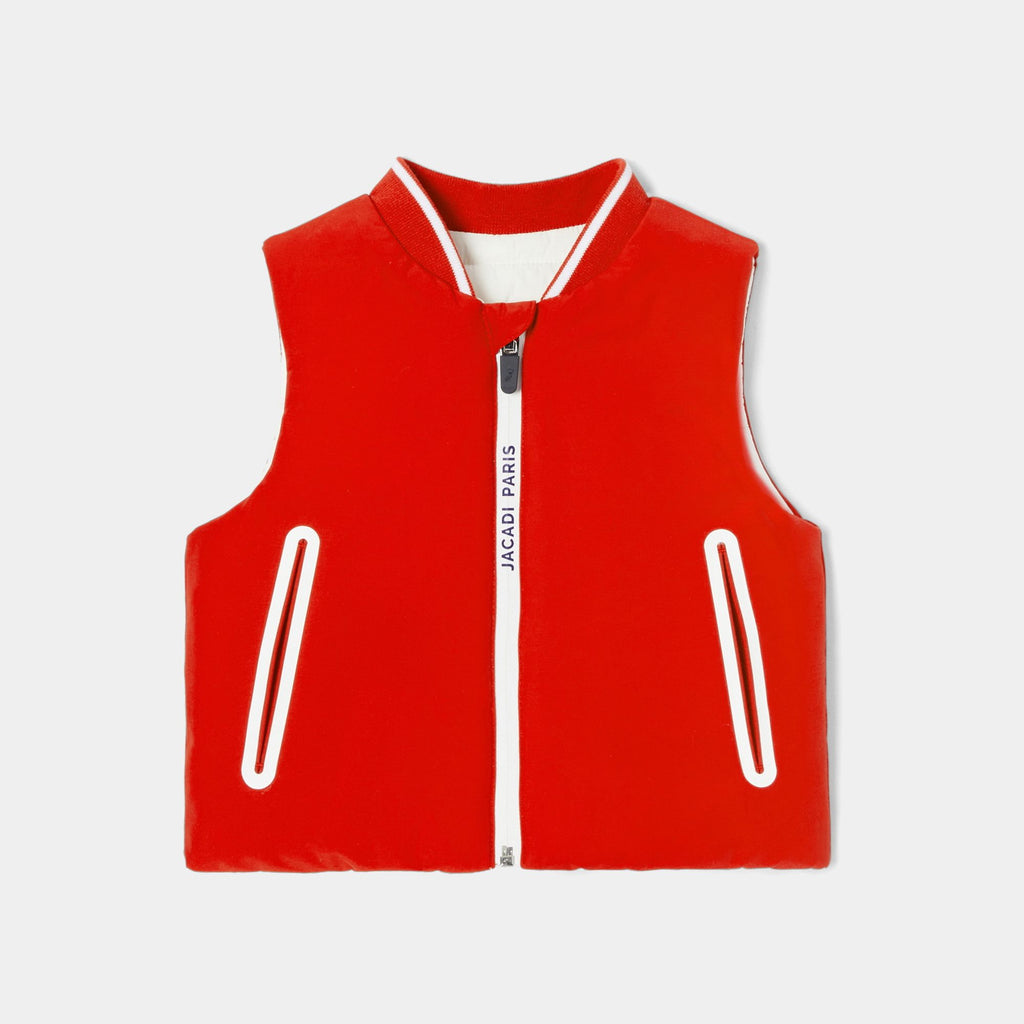 Piumino Sleeveless Baby Boy - Red/Beige
