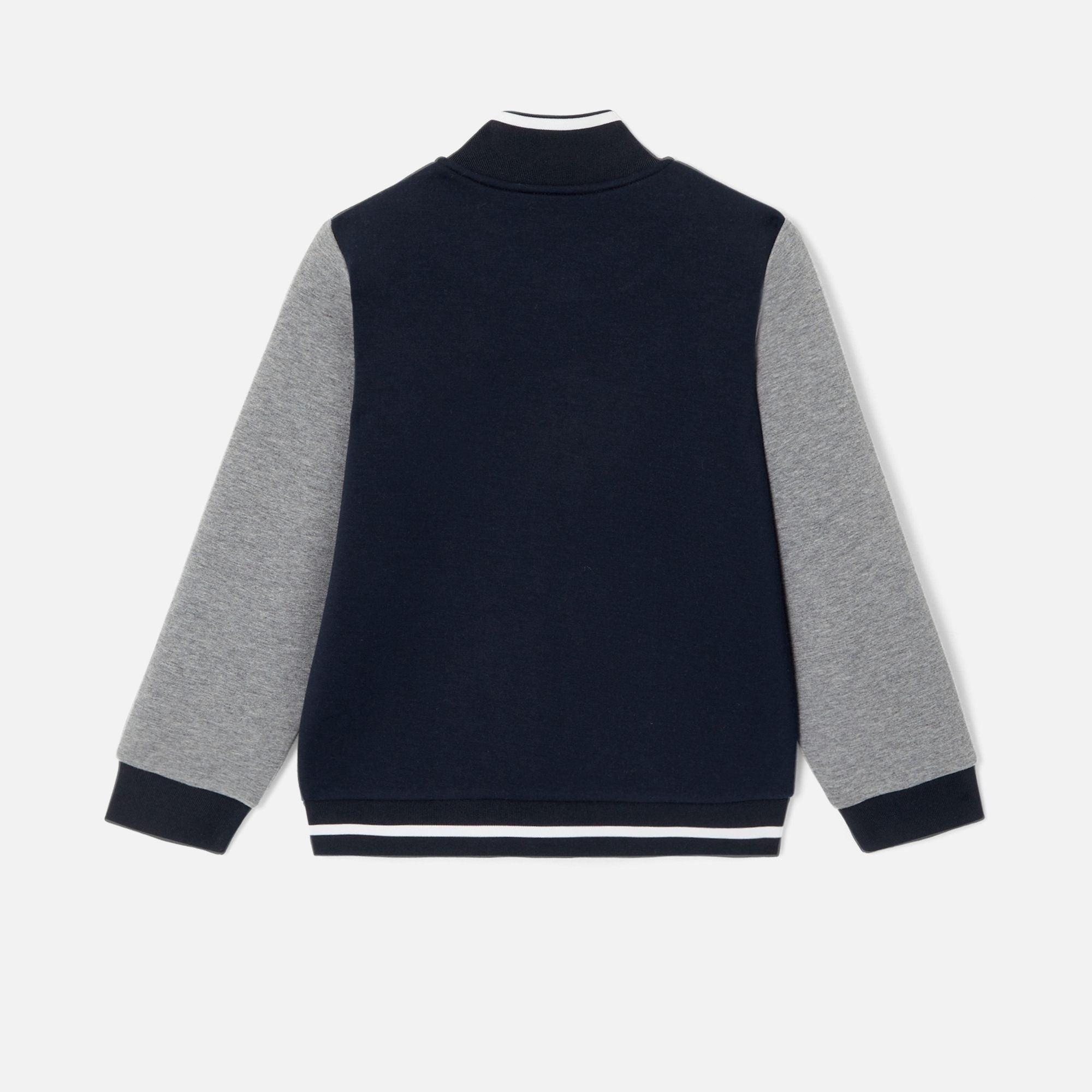 Cardigan Stile Teddy Boy - Navy Blue/Grey