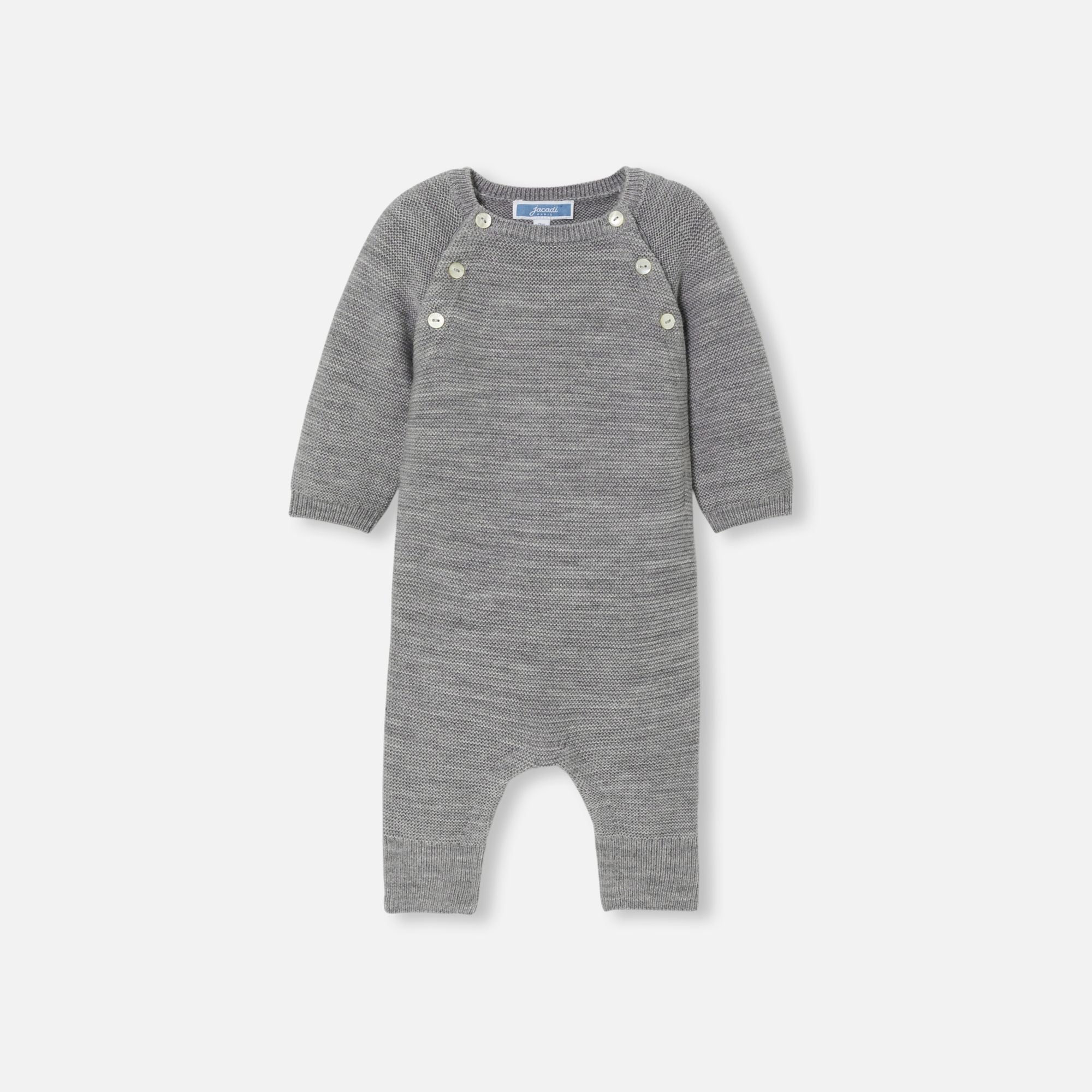 JC-NB065 - Jacadi Newborn merino wool romper
