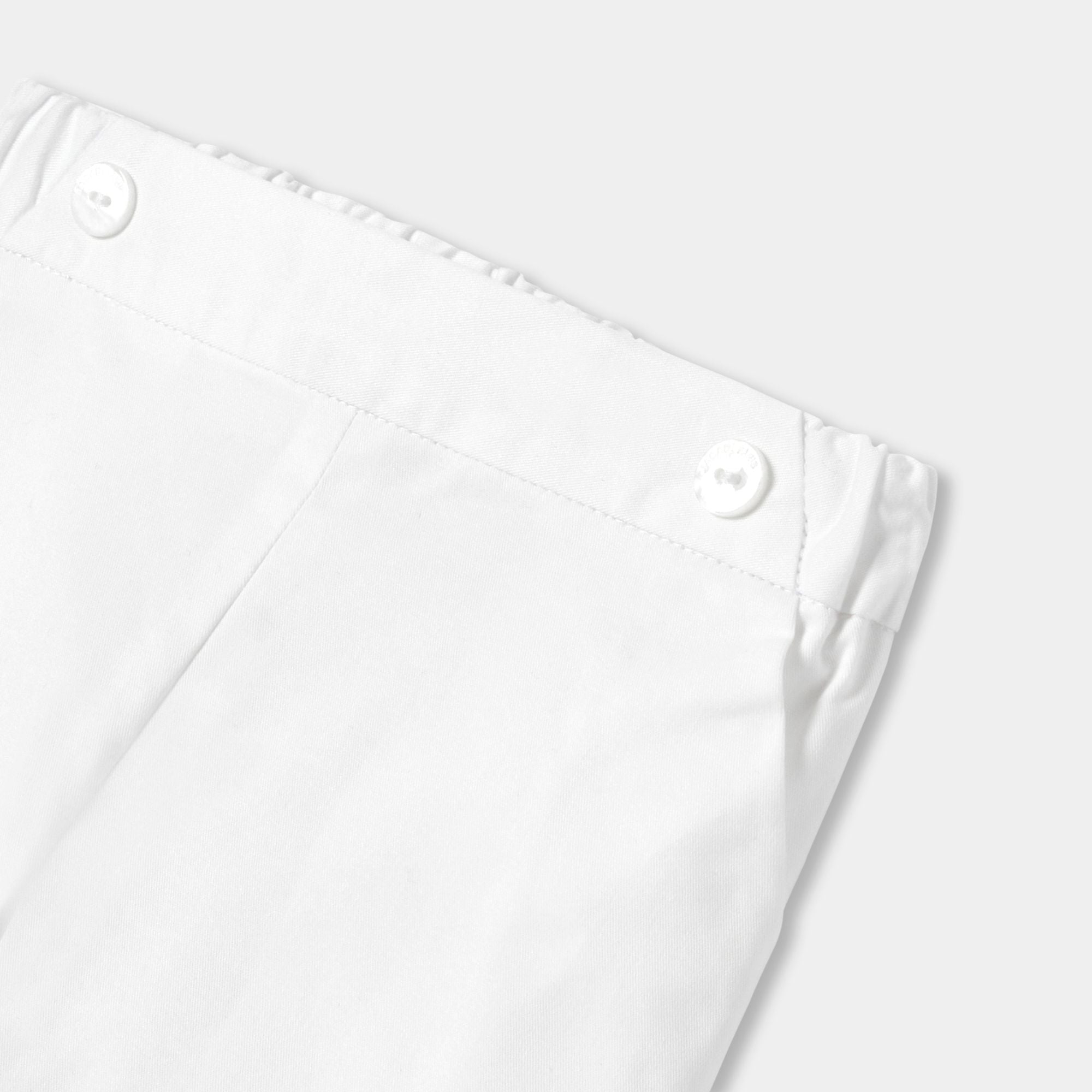 Baby boy ceremony trousers - White