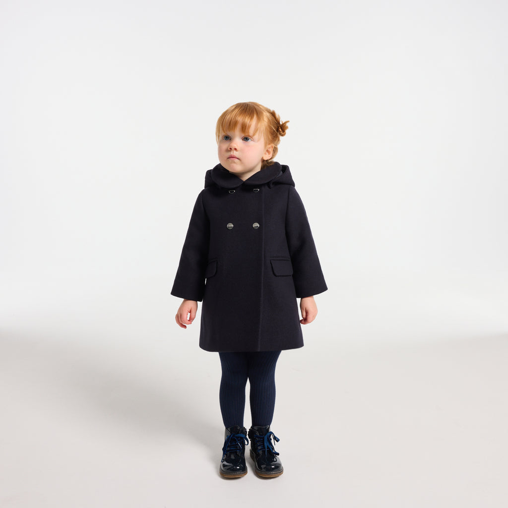 JC-NG054 Jacadi Baby Girl Coat - Navy