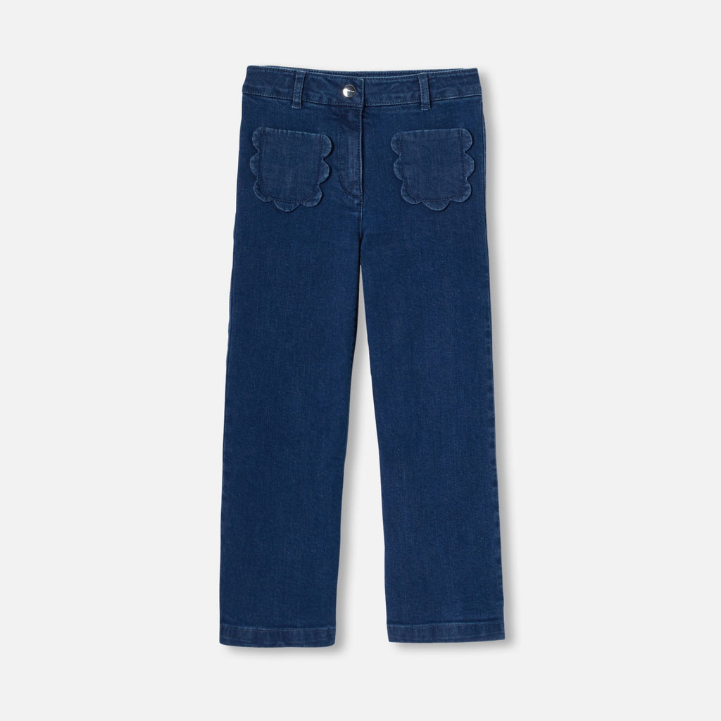 JC-TG142 - Jacadi Girl's wide-leg jeans