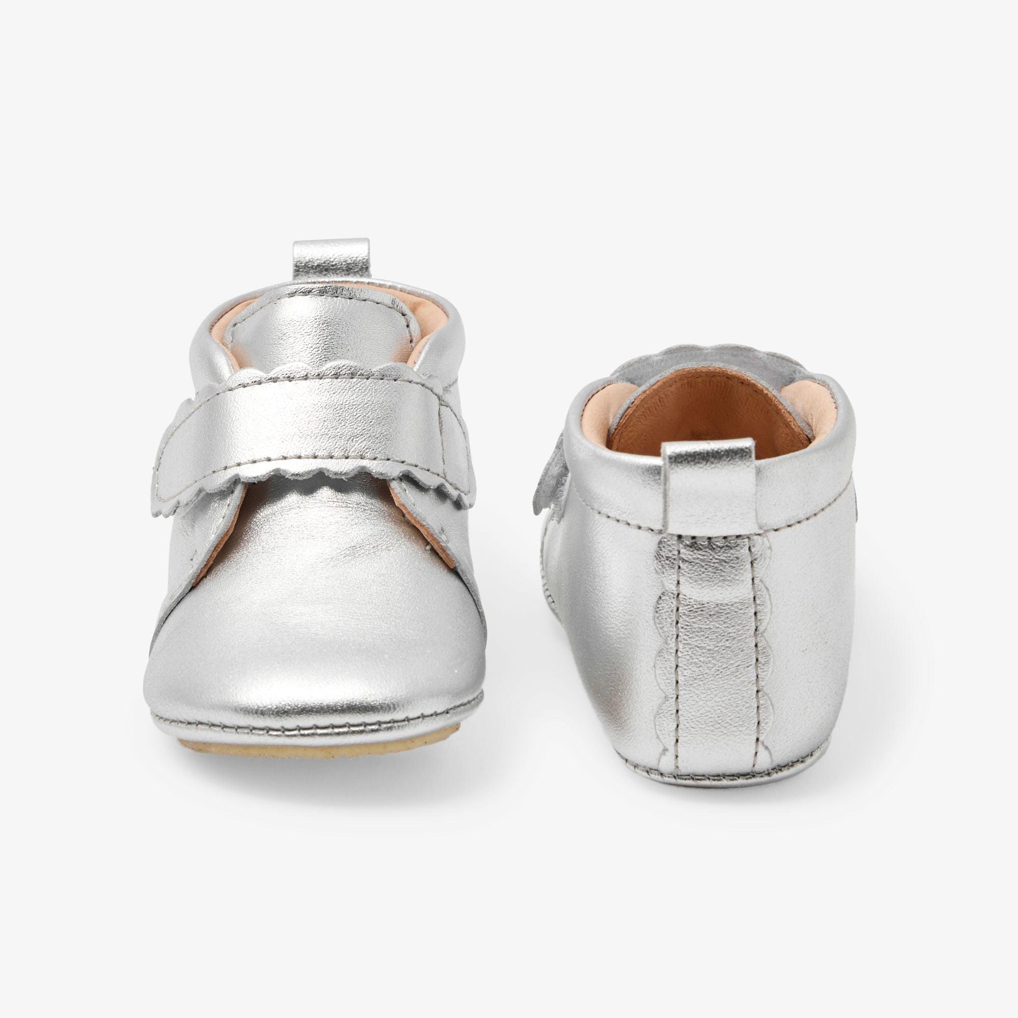Baby Shoes in Leather Brillante Baby Girl - Argento
