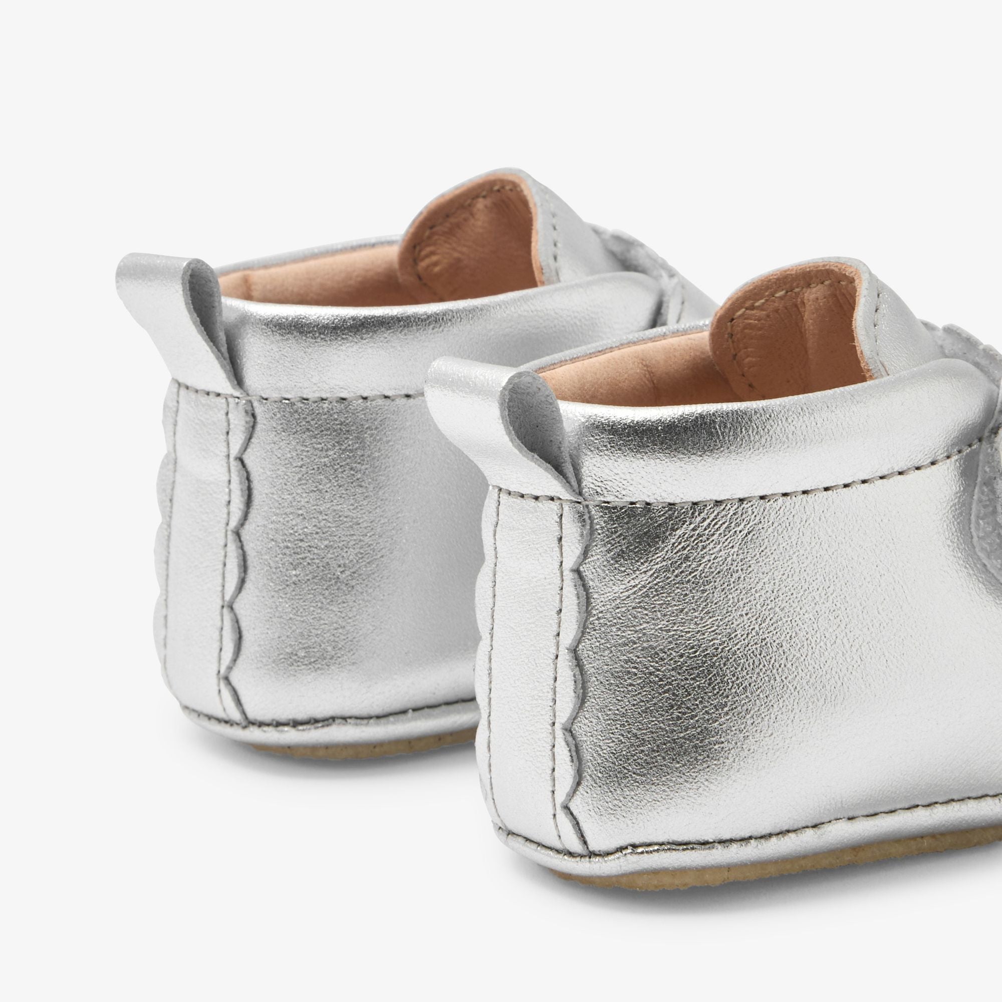 Baby Shoes in Leather Brillante Baby Girl - Argento