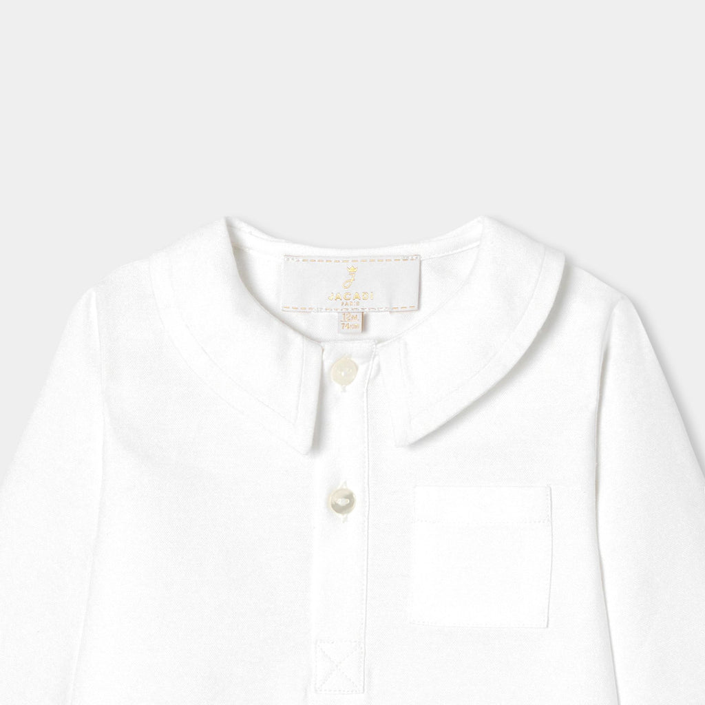 Baby boy Oxford shirt - White