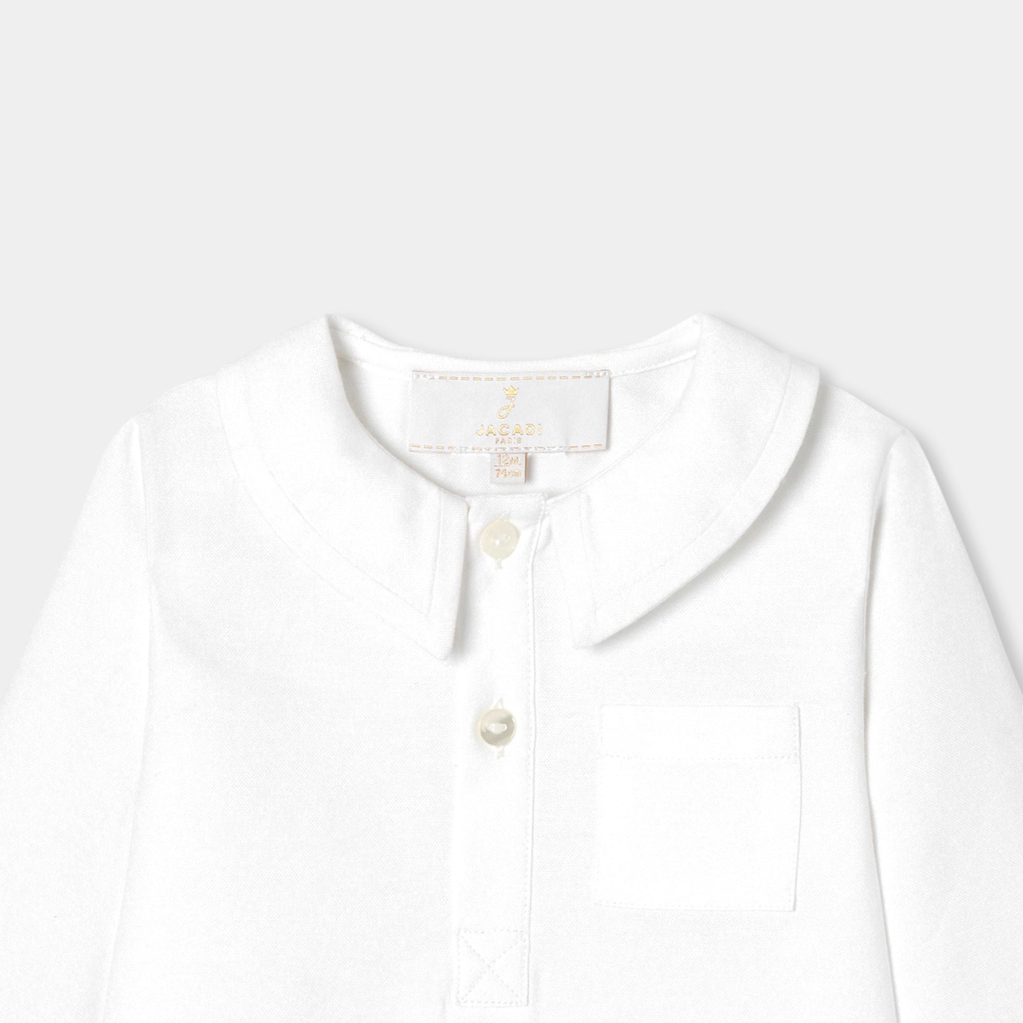 Baby boy Oxford shirt - White