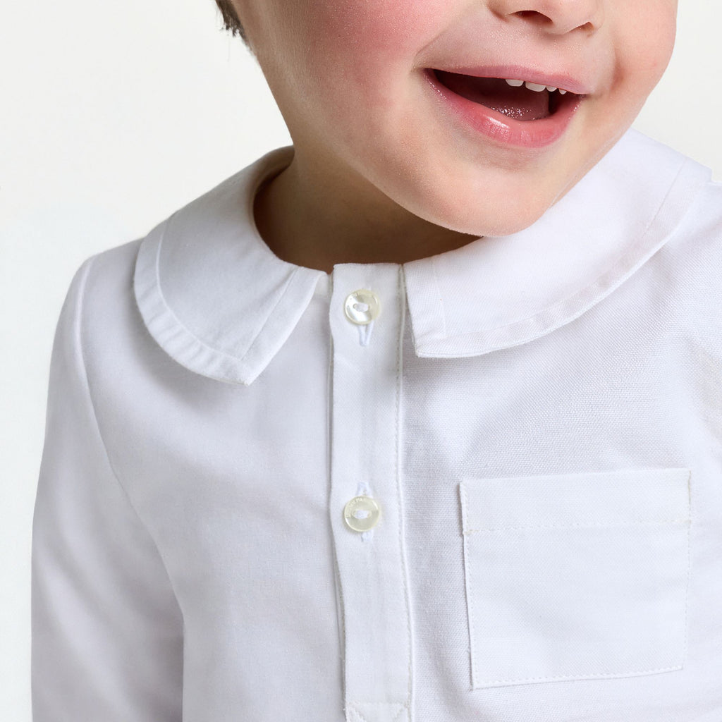 Baby boy Oxford shirt - White