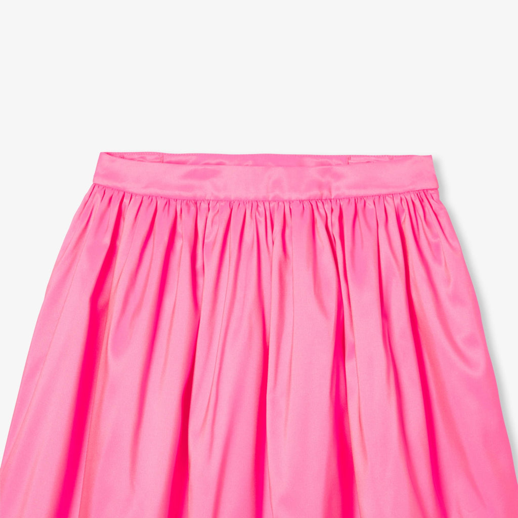Girl taffeta skirt - Neon Pink