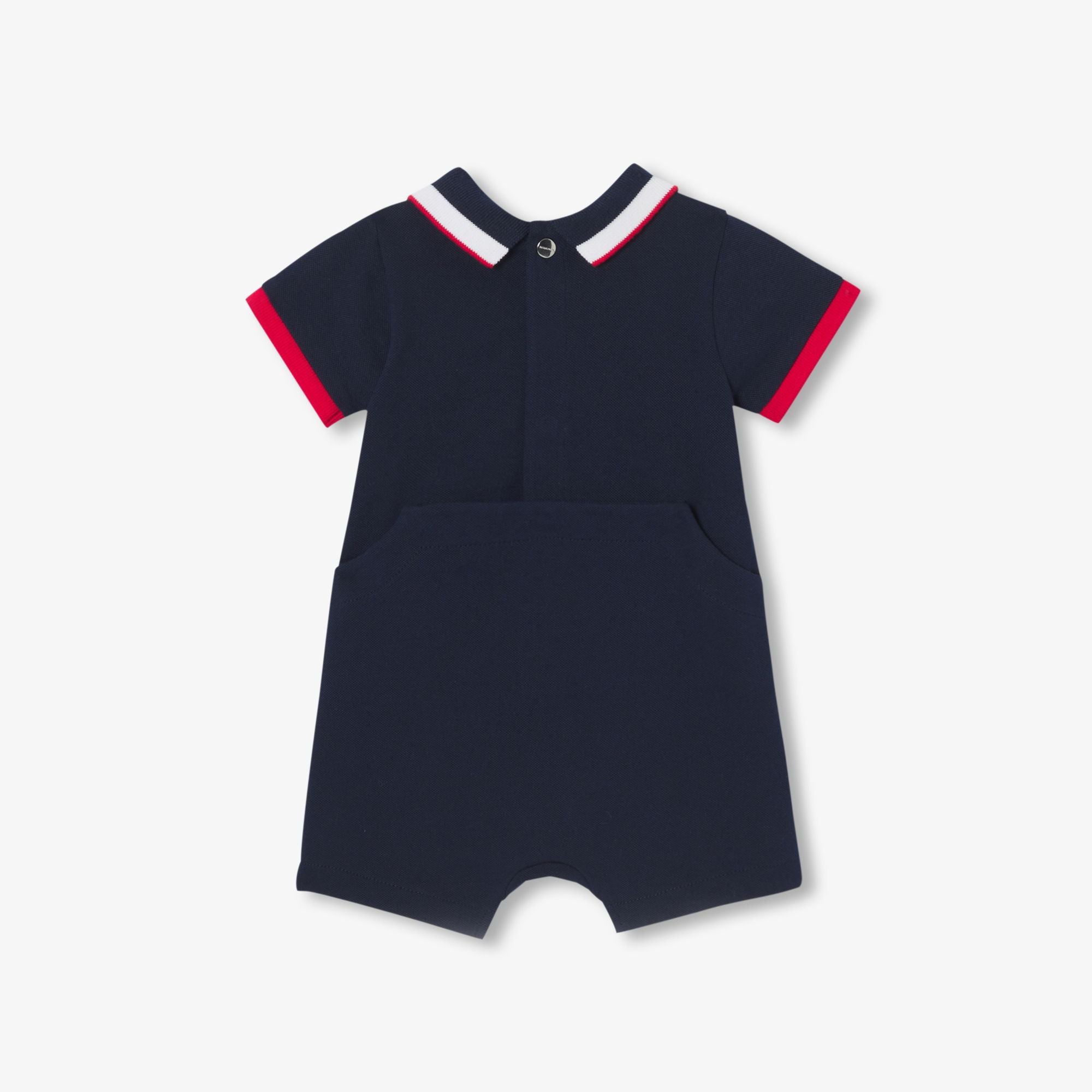 JC-NB082 - Jacadi Baby boy polo-style romper