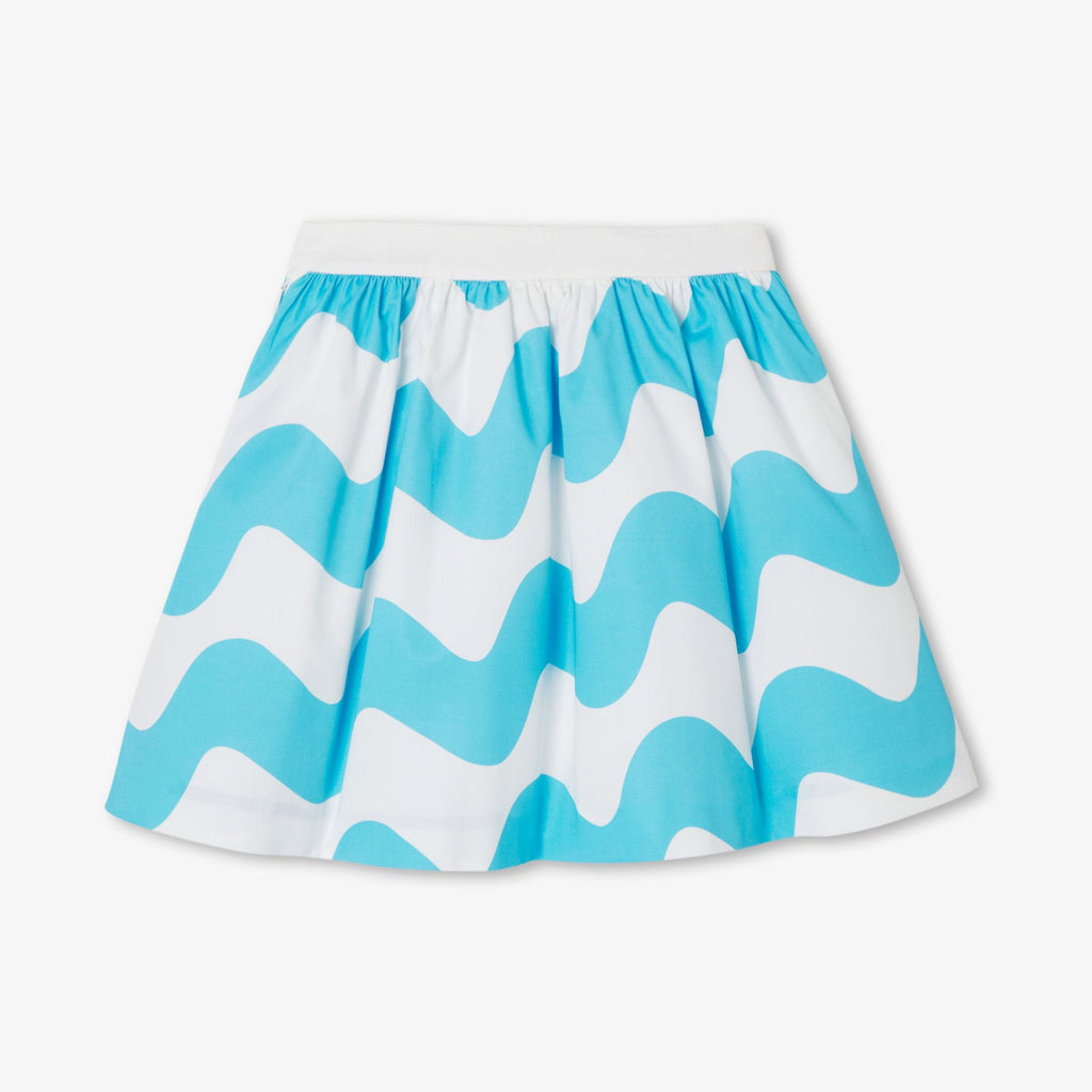 Skirt Occasion Girl - White/Light Blue
