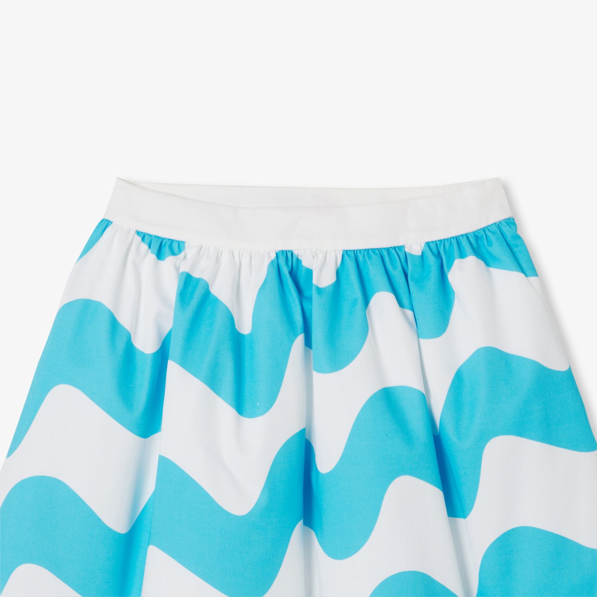 Skirt Occasion Girl - White/Light Blue