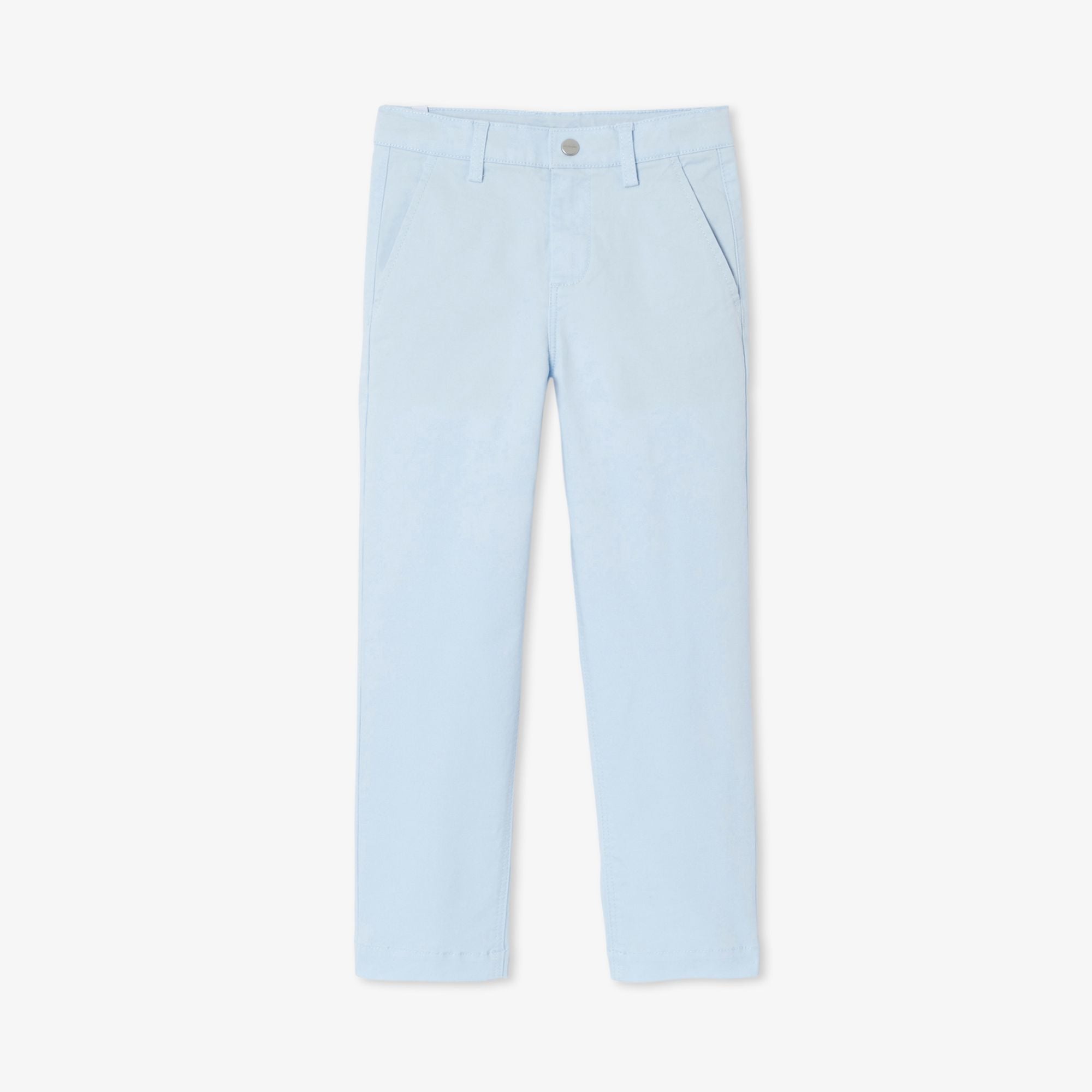 Boy straight twill trousers - Cloud