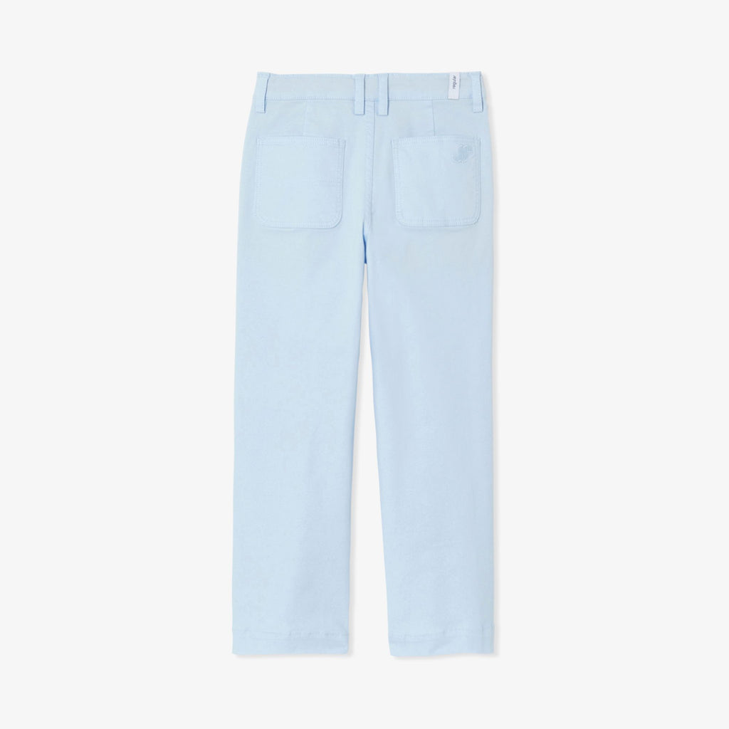 Boy straight twill trousers - Cloud