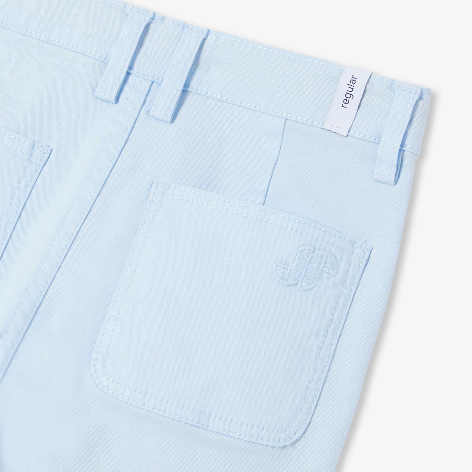 Boy straight twill trousers - Cloud
