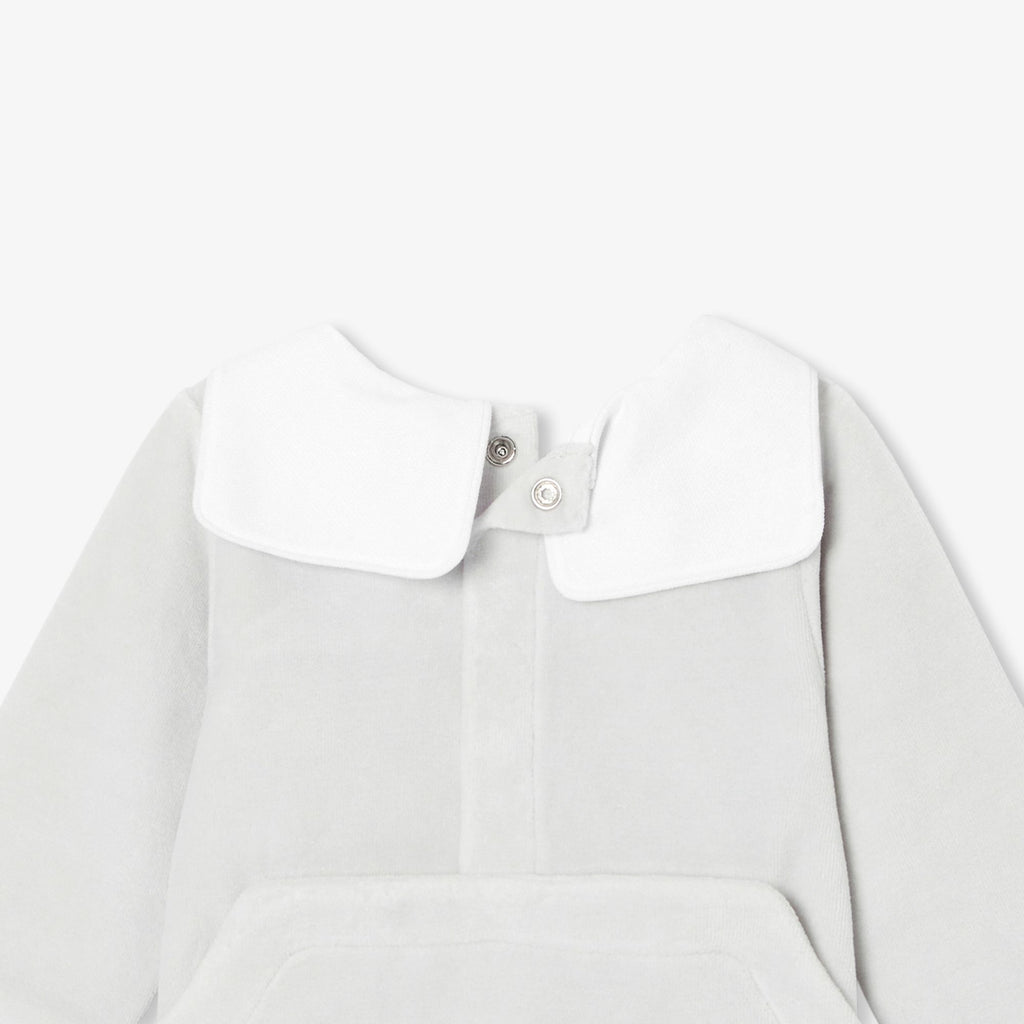 Pyjamas in Velvet Neonati - Grigio Ghiaccio