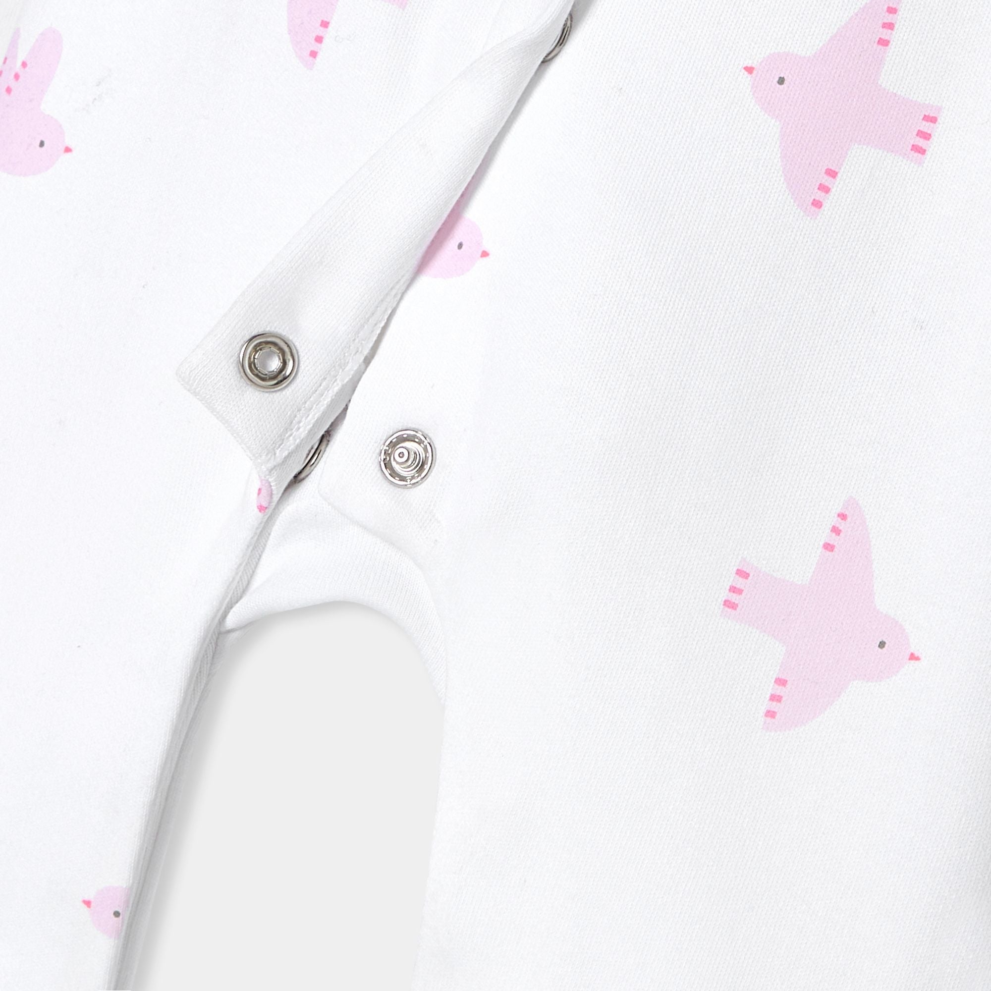 Baby girl jumpsuit in interlock