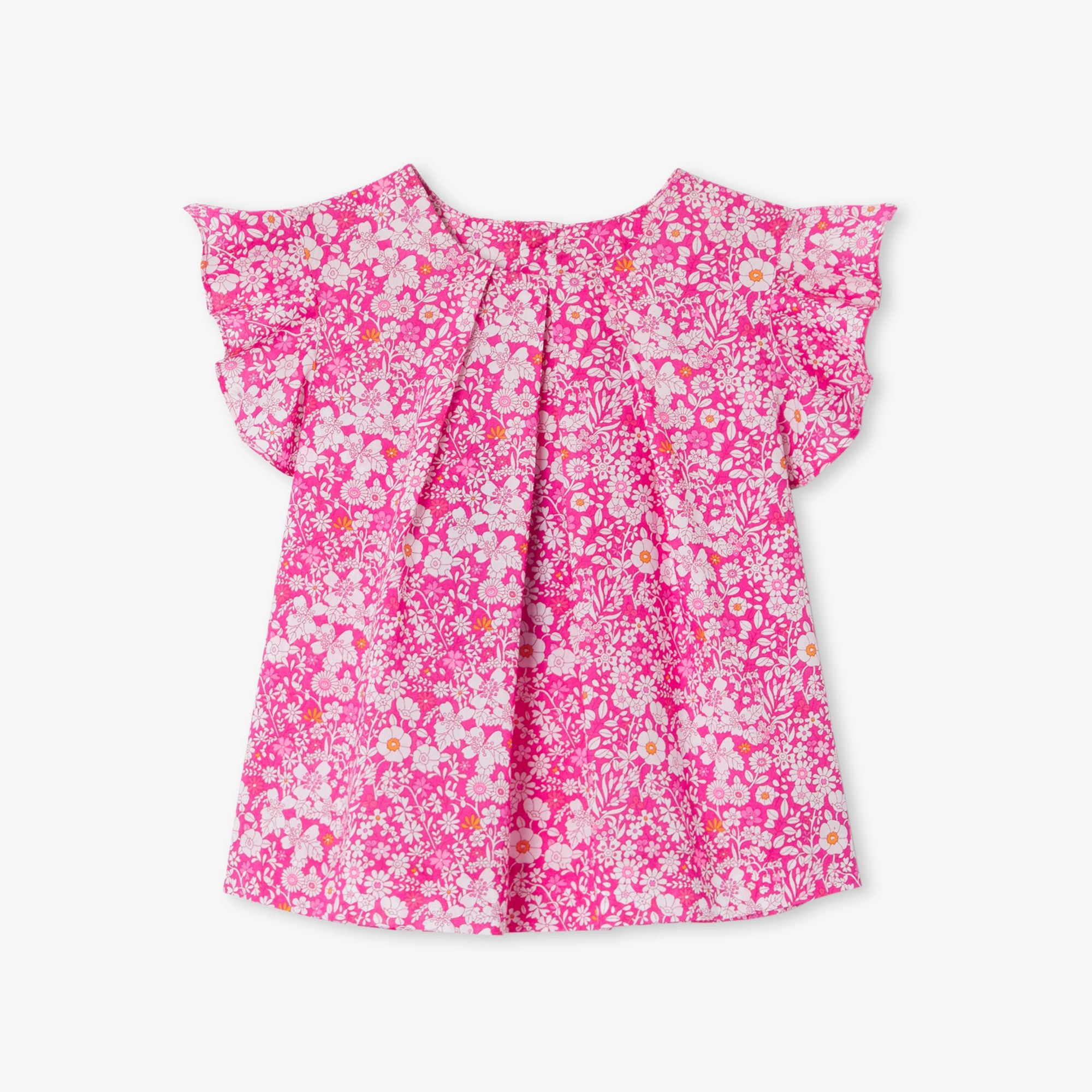 JC-NG160 - Jacadi Baby girls' Liberty fabric blouse - Pink/Multi