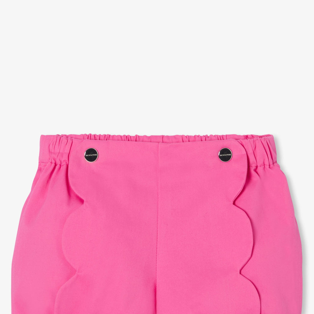 Baby girl twill shorts - Geranium