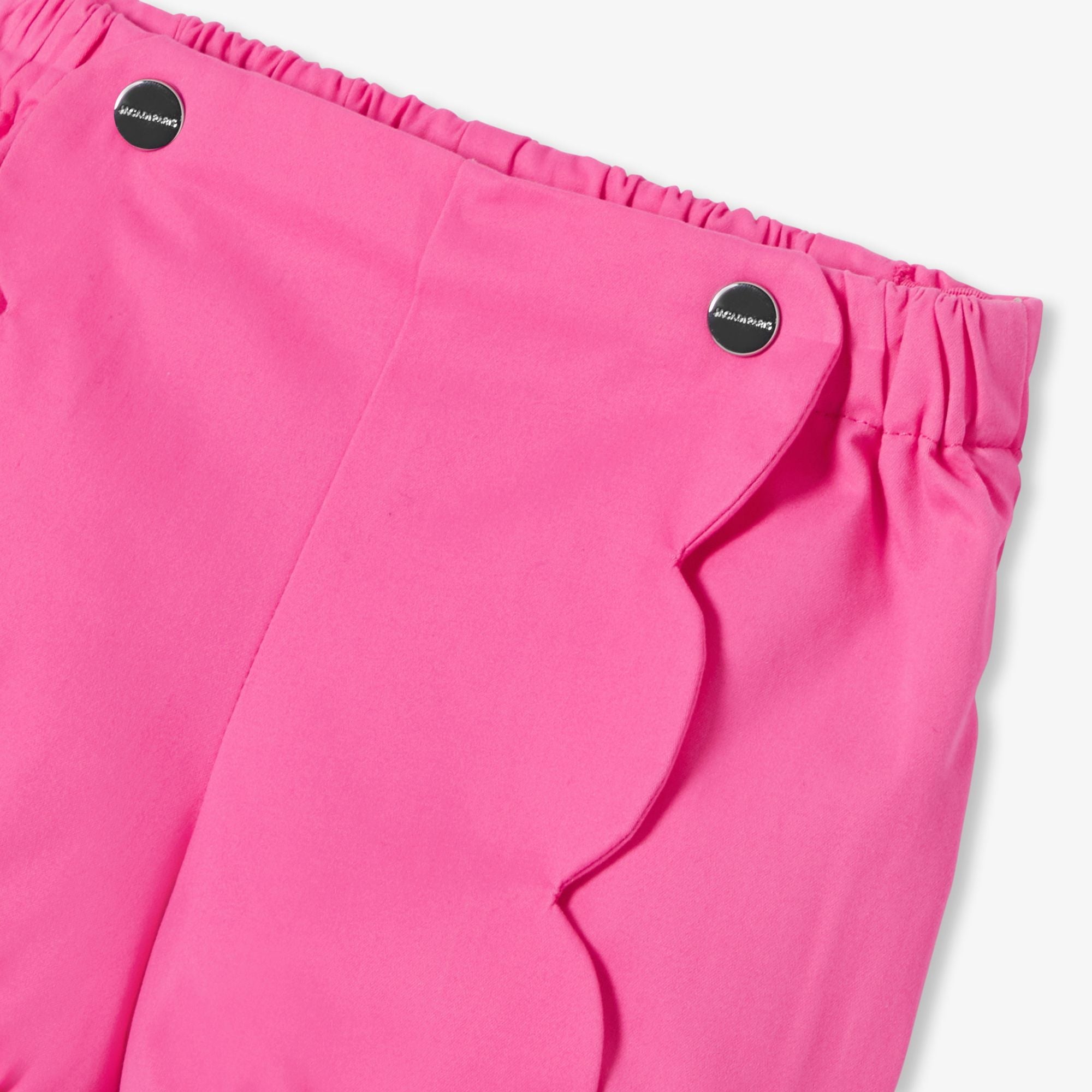 Baby girl twill shorts - Geranium