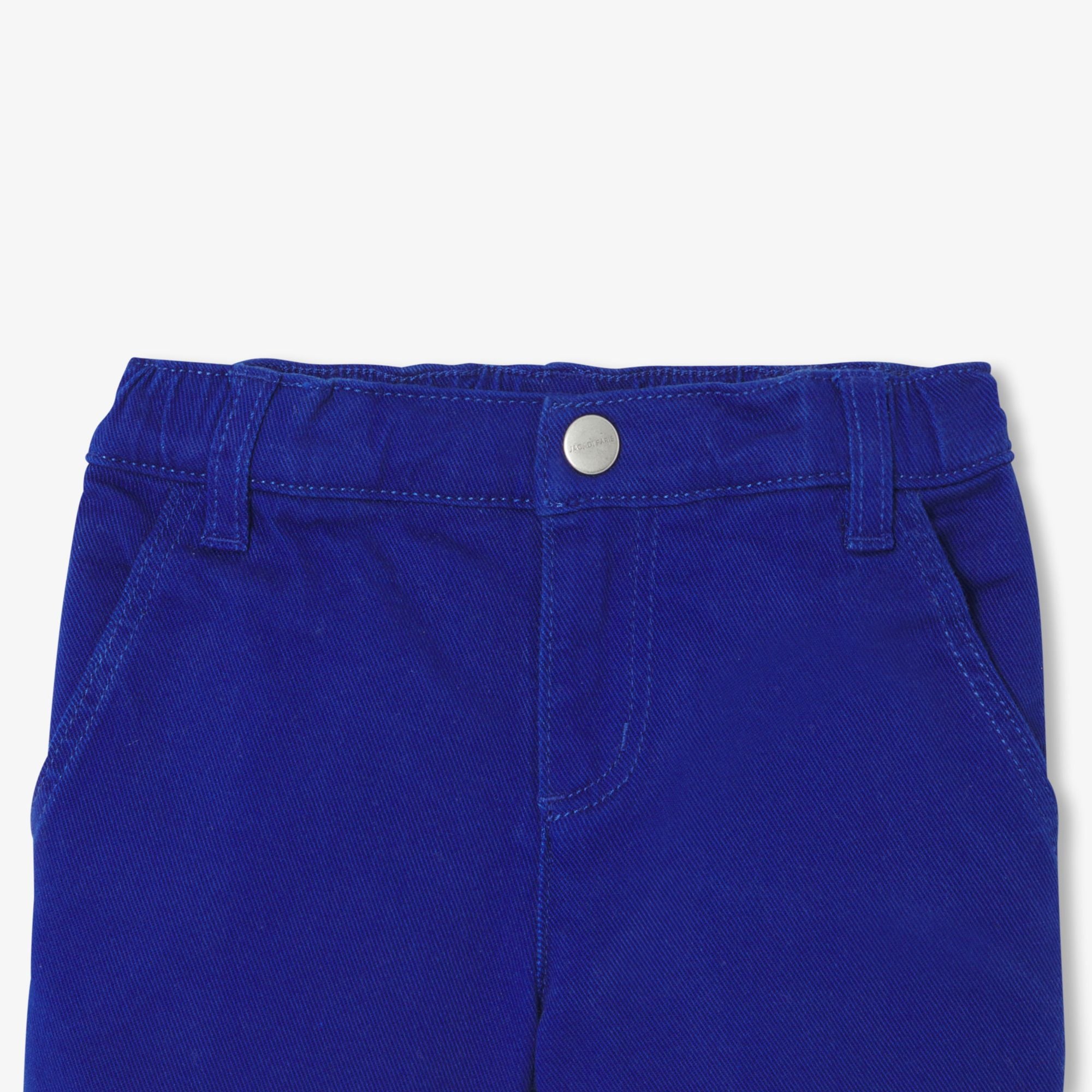 Baby boy twill shorts - Cobalt Blue