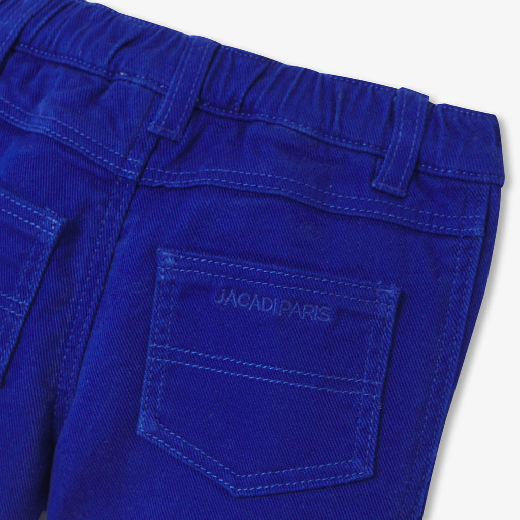 Baby boy twill shorts - Cobalt Blue