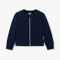 JC-TG113 - Jacadi Girl's fleece zip-up cardigan