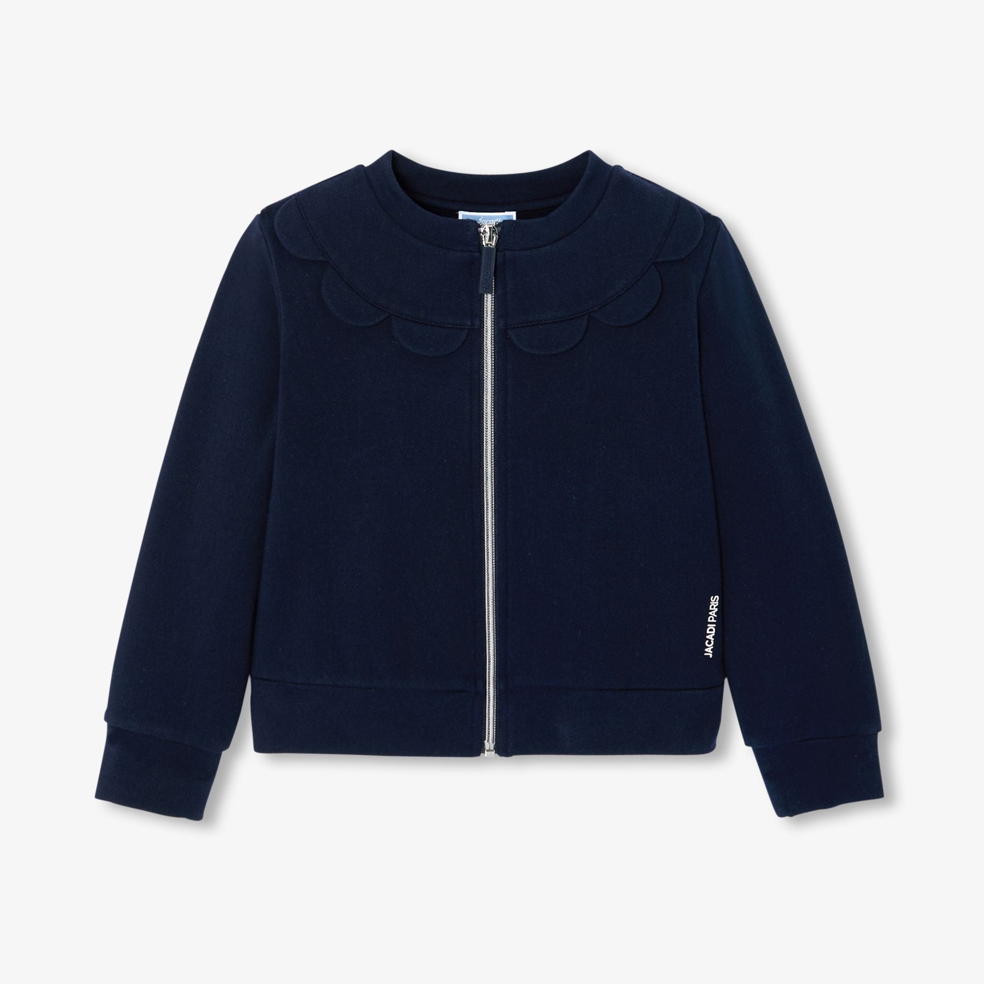 JC-TG113 - Jacadi Girl's fleece zip-up cardigan