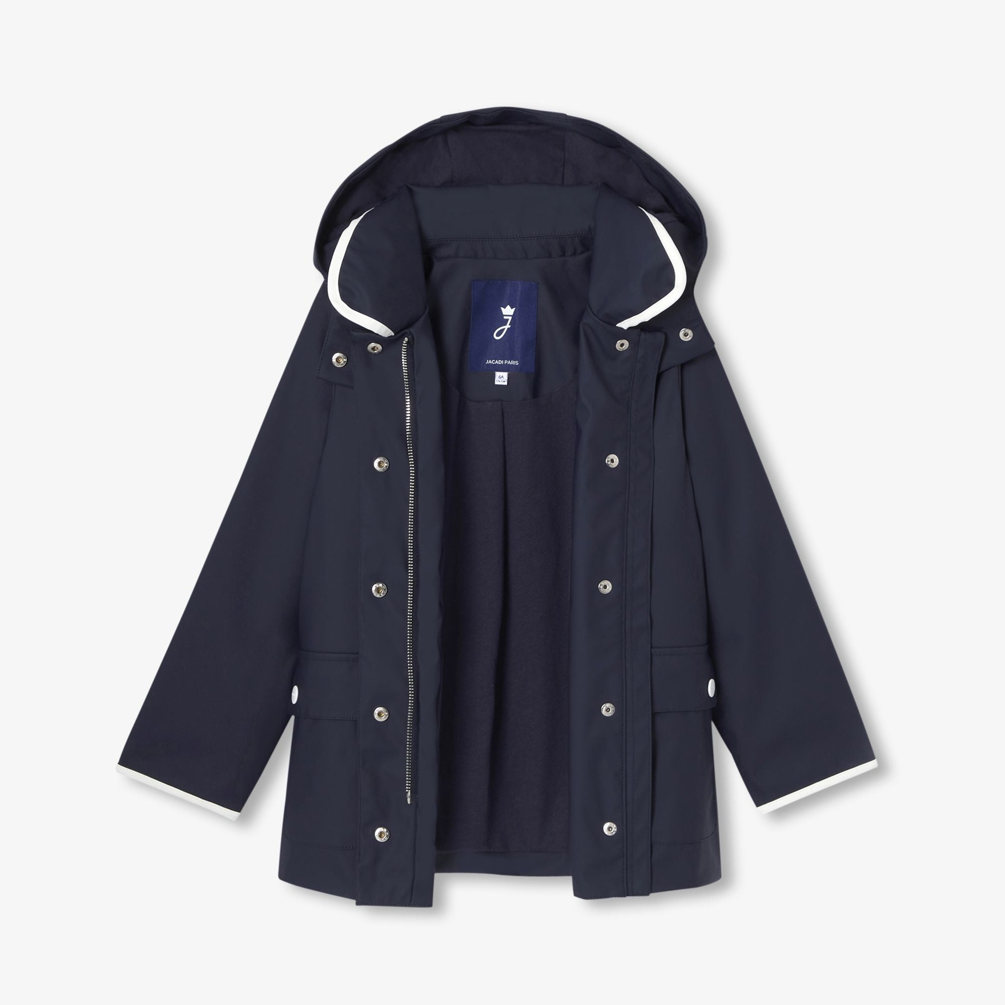 Cerata With Cappuccio Girl - Blu Navy Jacadi