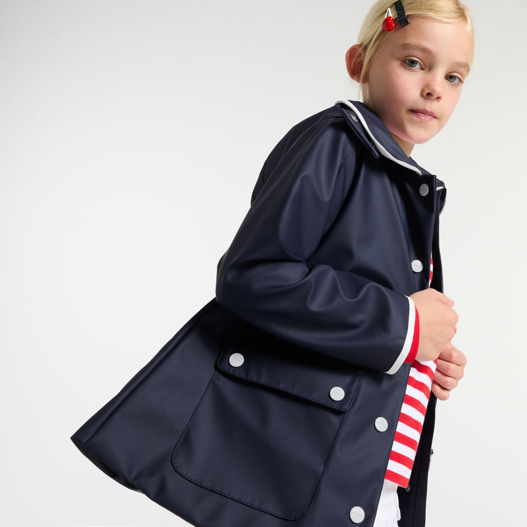 Cerata With Cappuccio Girl - Blu Navy Jacadi