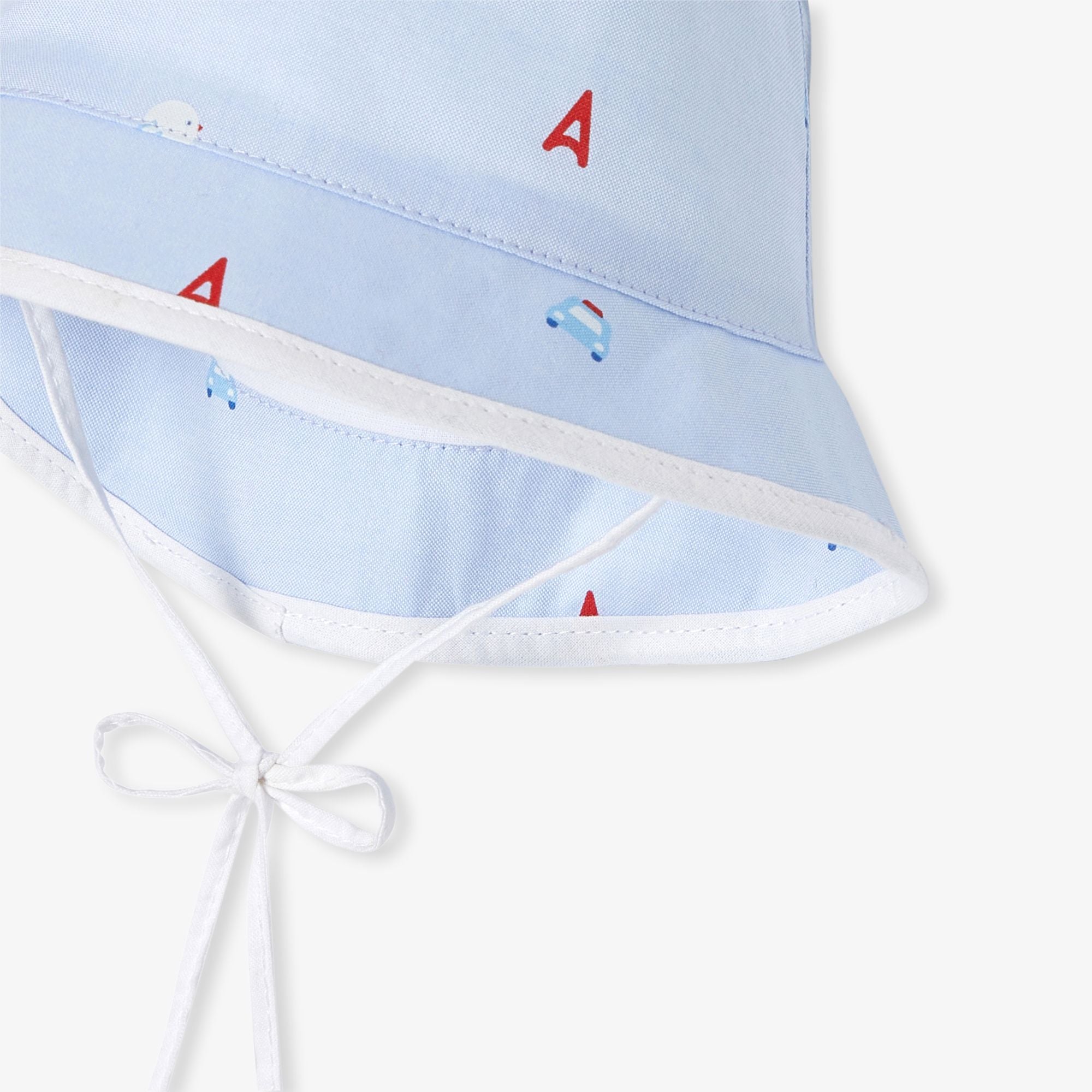 Hat Pescatore Baby Boy in Oxford - Blue/Multicolour