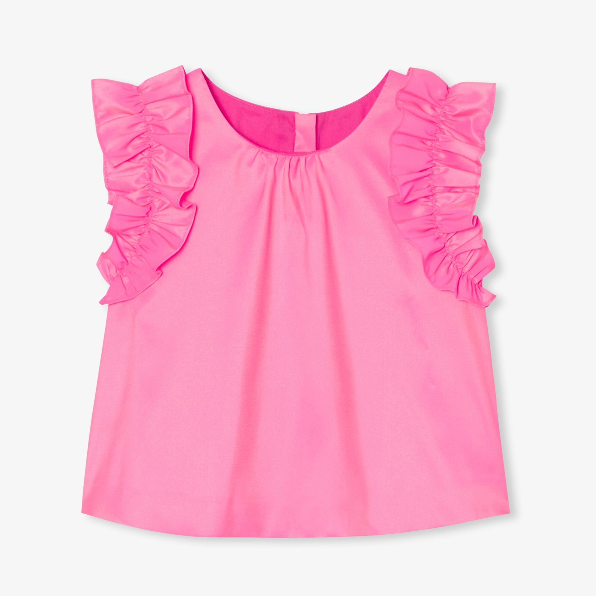 JC-TG141 - Jacadi Girl's taffeta top