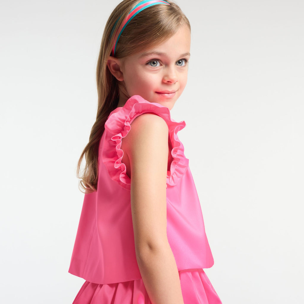 JC-TG141 - Jacadi Girl's taffeta top