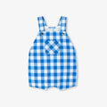 JC-NB084 - Jacadi Baby boy gingham short overalls