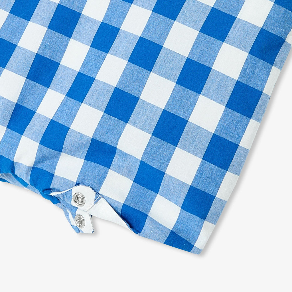 JC-NB084 - Jacadi Baby boy gingham short overalls