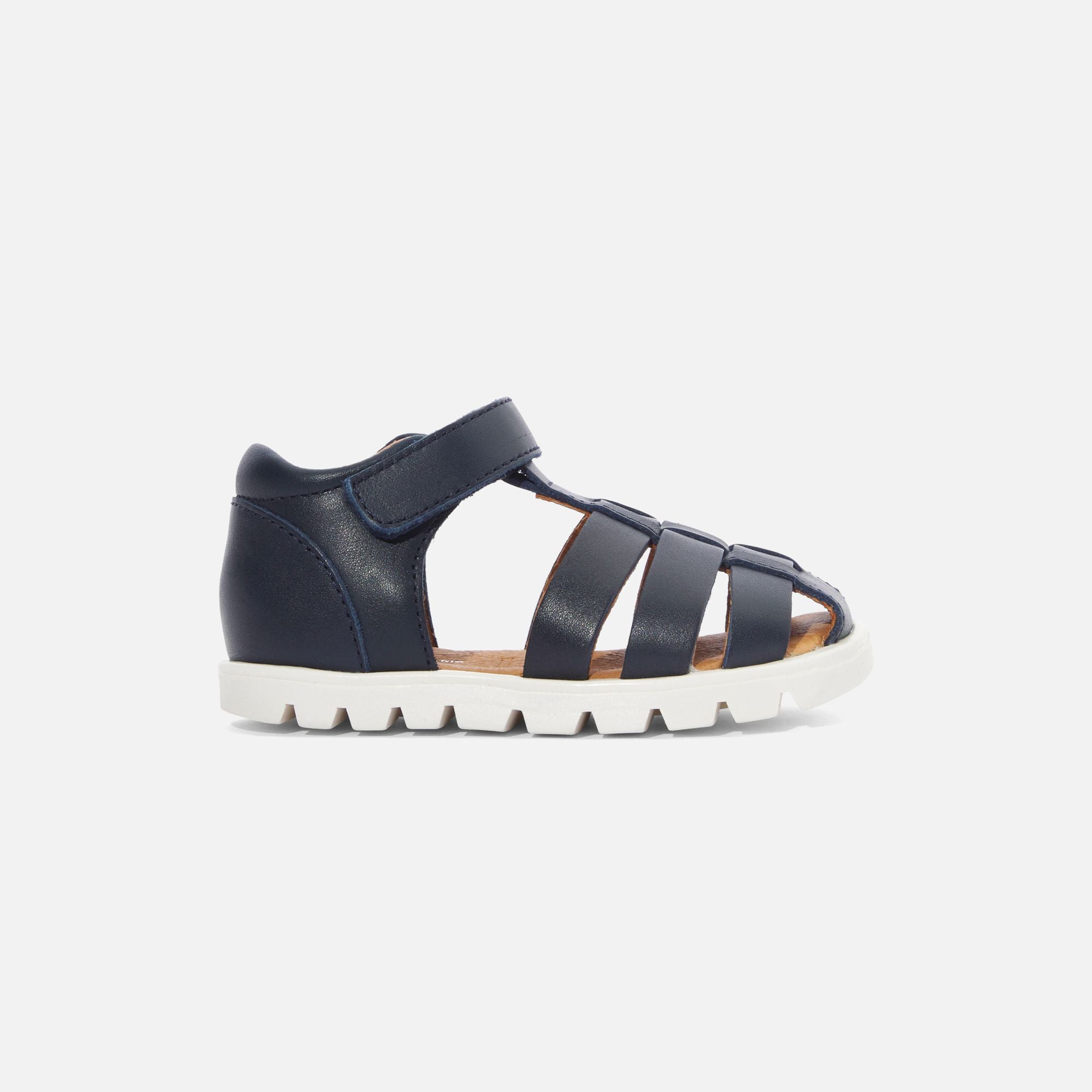 Leather Sandals Baby Boy - Blu Navy Jacadi
