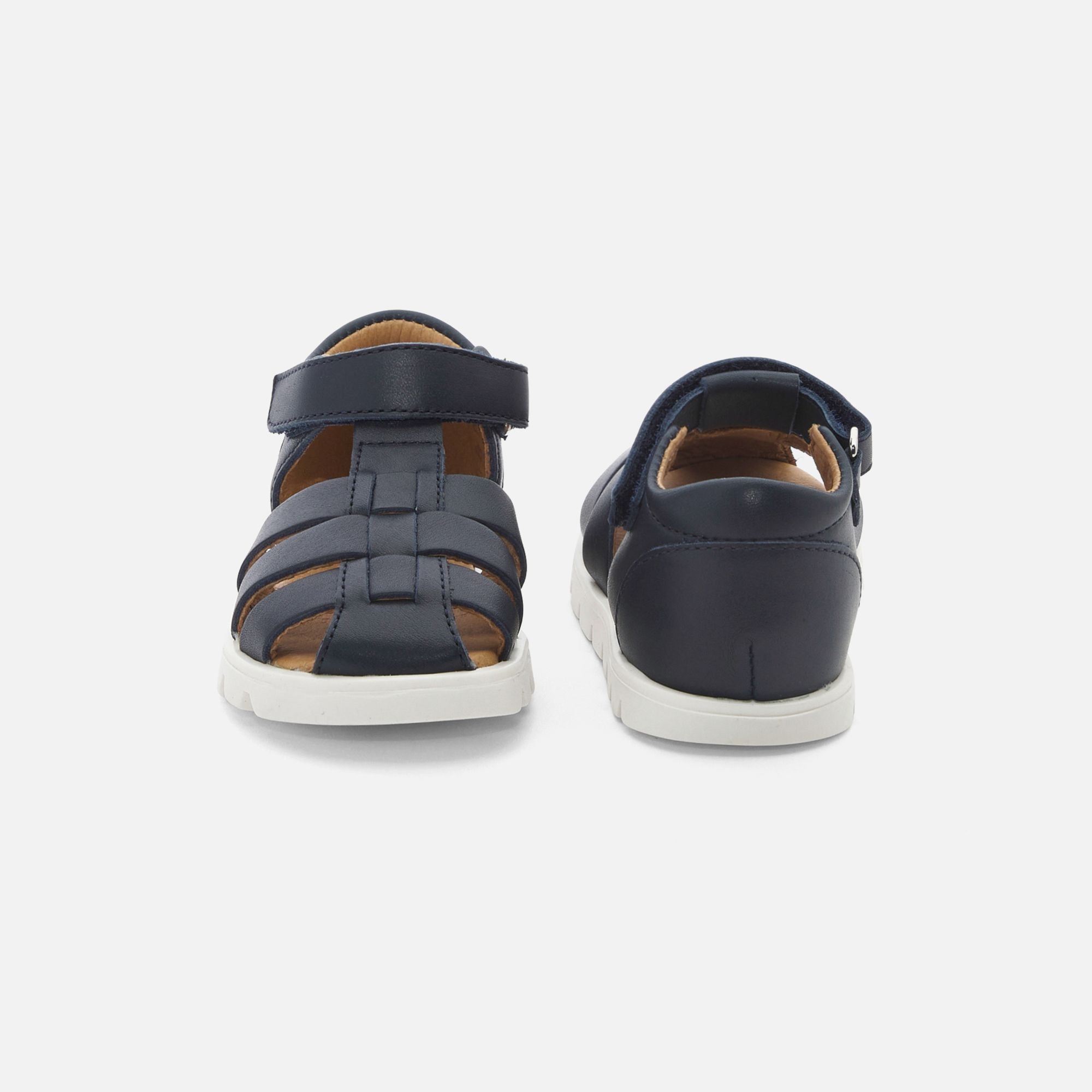 Leather Sandals Baby Boy - Blu Navy Jacadi
