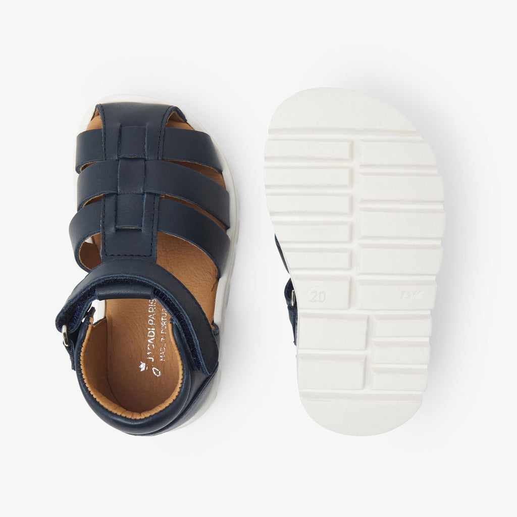 Leather Sandals Baby Boy - Blu Navy Jacadi